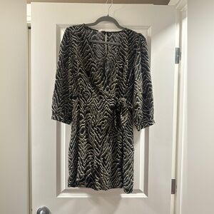 Mango wrap Mini Dress| size large